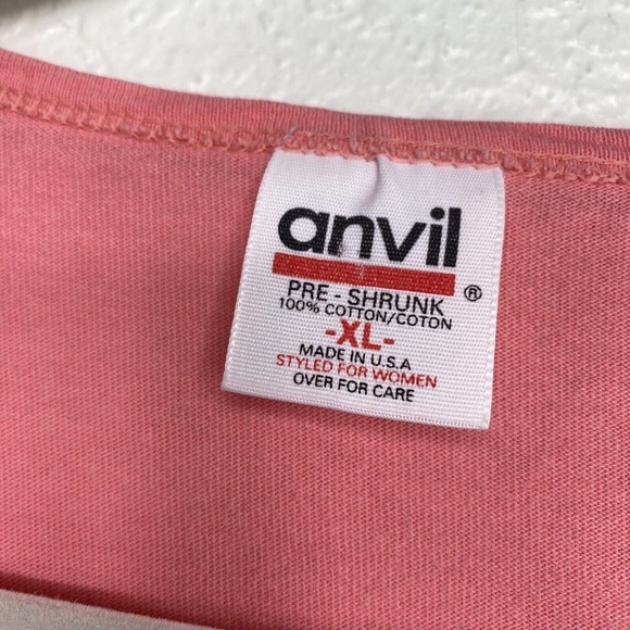 Vintage Hawaii Kauai Shirt Womens Extra Large Embroidered Destination Tee Anvil - Picture 3 of 9